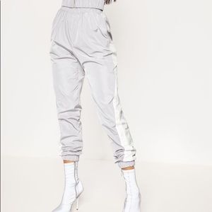 Pretty Little Thing- Grey Reflective Joggers